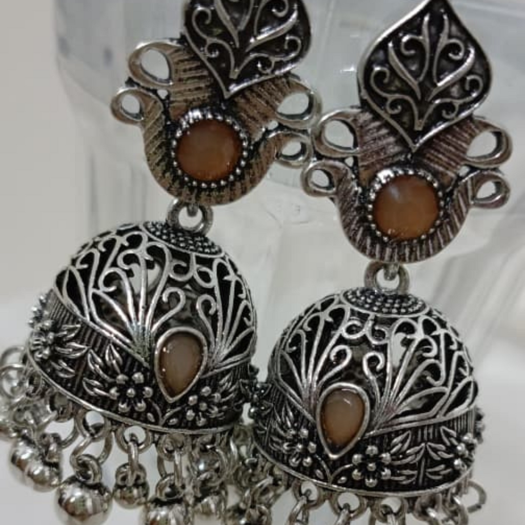 𝐀𝐧𝐭𝐢𝐪𝐮𝐞 𝐆𝐨𝐥𝐝 & 𝐒𝐥𝐢𝐯𝐞𝐫𝐏𝐞𝐚𝐜𝐨𝐜𝐤 𝐉𝐡𝐮𝐦𝐤𝐚 𝐄𝐚𝐫𝐫𝐢𝐧𝐠𝐬 𝐰𝐢𝐭𝐡 𝐆𝐫𝐞𝐞𝐧 𝐒𝐭𝐨𝐧𝐞 & 𝐆𝐡𝐮𝐧𝐠𝐫𝐨𝐨 𝐁𝐞𝐚𝐝𝐬