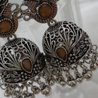 𝐀𝐧𝐭𝐢𝐪𝐮𝐞 𝐆𝐨𝐥𝐝 & 𝐒𝐥𝐢𝐯𝐞𝐫𝐏𝐞𝐚𝐜𝐨𝐜𝐤 𝐉𝐡𝐮𝐦𝐤𝐚 𝐄𝐚𝐫𝐫𝐢𝐧𝐠𝐬 𝐰𝐢𝐭𝐡 𝐆𝐫𝐞𝐞𝐧 𝐒𝐭𝐨𝐧𝐞 & 𝐆𝐡𝐮𝐧𝐠𝐫𝐨𝐨 𝐁𝐞𝐚𝐝𝐬