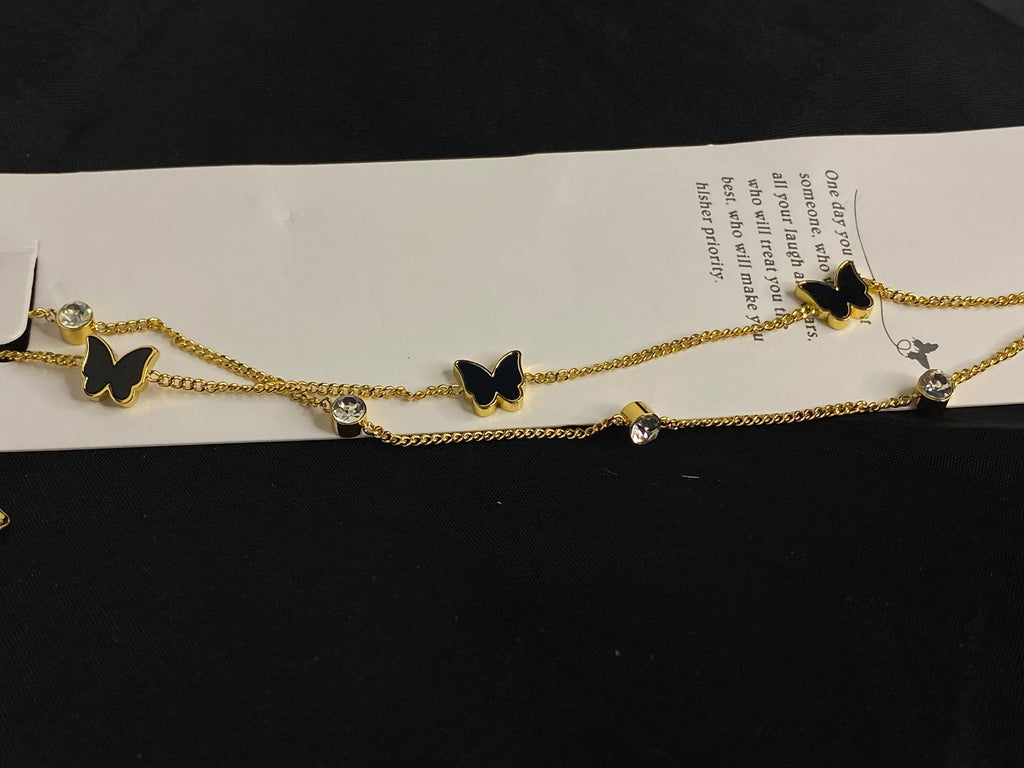 𝐄𝐥𝐞𝐠𝐚𝐧𝐭 𝐆𝐨𝐥𝐝 𝐁𝐮𝐭𝐭𝐞𝐫𝐟𝐥𝐲 𝐂𝐡𝐚𝐫𝐦 𝐁𝐫𝐚𝐜𝐞𝐥𝐞𝐭 𝐰𝐢𝐭𝐡 𝐂𝐫𝐲𝐬𝐭𝐚𝐥 𝐀𝐜𝐜𝐞𝐧𝐭𝐬"