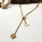 𝐁𝐮𝐭𝐭𝐞𝐫𝐟𝐥𝐲 𝐂𝐚𝐬𝐜𝐚𝐝𝐞 – 𝐆𝐨𝐥𝐝 𝐏𝐥𝐚𝐭𝐞𝐝 𝐃𝐞𝐬𝐢𝐠𝐧𝐞𝐫 𝐍𝐞𝐜𝐤𝐥𝐚𝐜𝐞